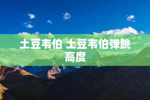 土豆韦伯 土豆韦伯弹跳高度