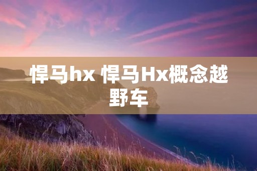 悍马hx 悍马Hx概念越野车 悍马hx 悍马Hx概念越野车