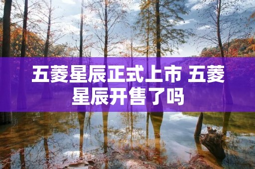 五菱星辰正式上市 五菱星辰开售了吗 五菱星辰正式上市 五菱星辰开售了吗