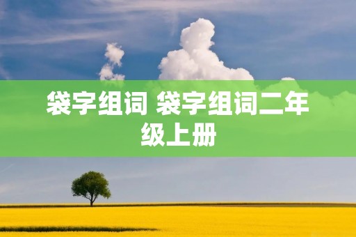 袋字组词 袋字组词二年级上册 袋字组词 袋字组词二年级上册