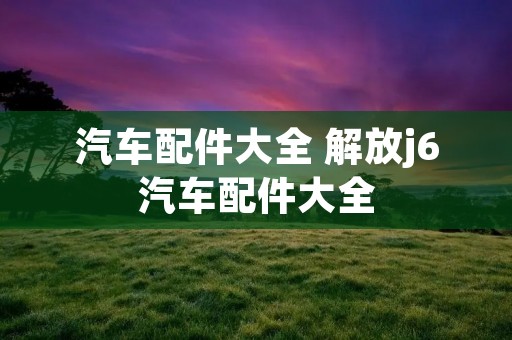 汽车配件大全 解放j6汽车配件大全