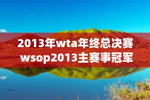 2013年wta年终总决赛 wsop2013主赛事冠军 2013年wta年终总决赛 wsop2013主赛事冠军