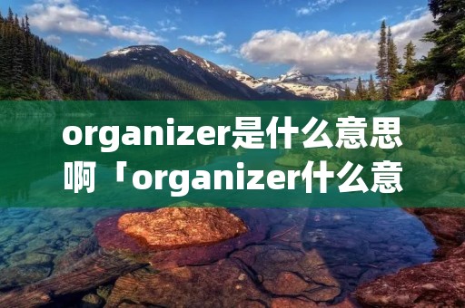 organizer是什么意思啊「organizer什么意思中文意思」