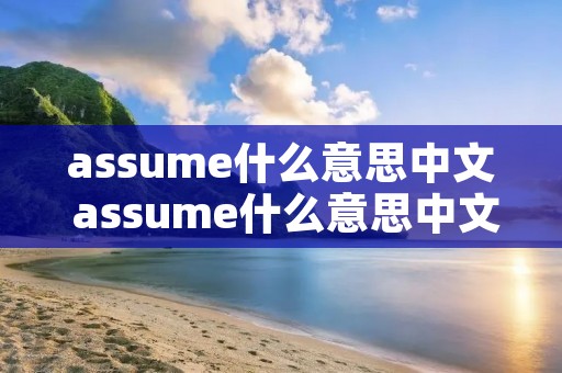 assume什么意思中文 assume什么意思中文名词