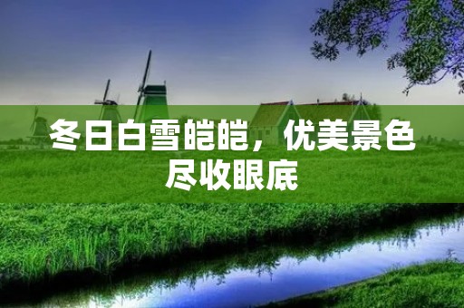 冬日白雪皑皑,优美景色尽收眼底