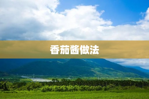 香茄酱做法:让你的菜肴更美味更健康 香茄酱做法:让你的菜肴更美味更健康