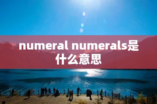 numeral numerals是什么意思 numeral numerals是什么意思
