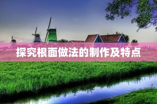 探究根面做法的制作及特点