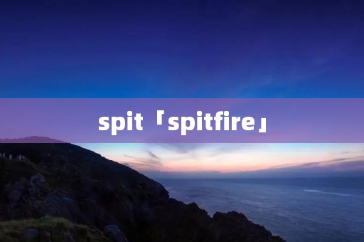 spit「spitfire」 spit「spitfire」