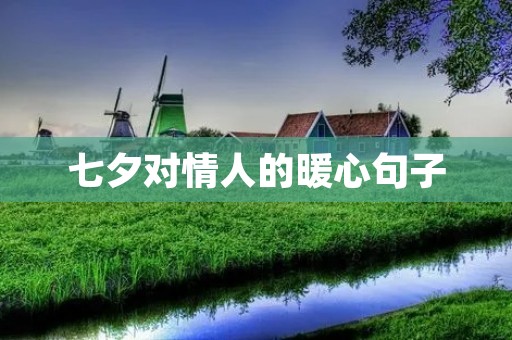 七夕对情人的暖心句子