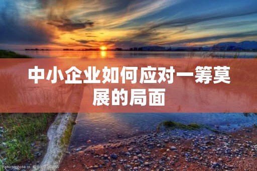 中小企业如何应对一筹莫展的局面