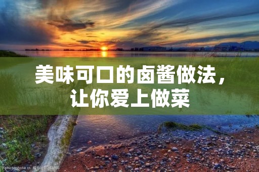 美味可口的卤酱做法，让你爱上做菜