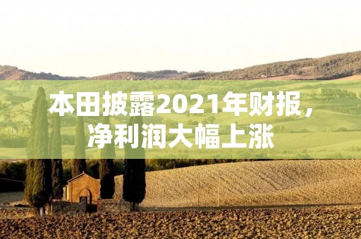 本田披露2021年财报，净利润大幅上涨