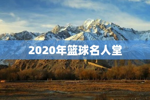 2020年篮球名人堂：致敬伟大的球员和教练