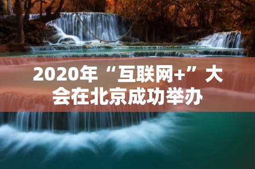 2020年“互联网+”大会在北京成功举办