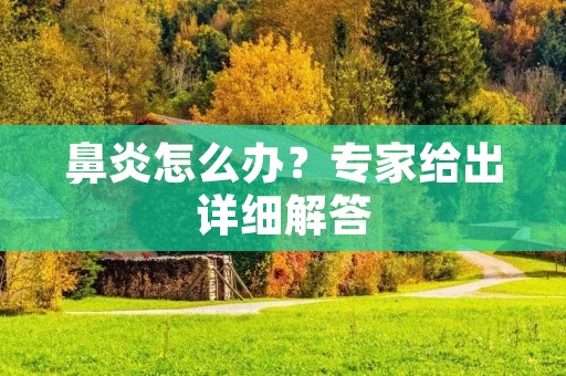 鼻炎怎么办?专家给出详细解答 鼻炎怎么办?专家给出详细解答