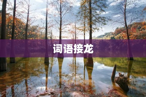 词语接龙:玩出语文魅力 词语接龙:玩出语文魅力