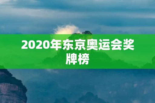 2020年东京奥运会奖牌榜:中国队表现亮眼,位列第一 2020年东京奥运会奖牌榜:中国队表现亮眼,位列第一