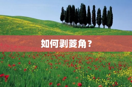 如何剥菱角?