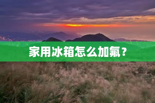 家用冰箱怎么加氟? 家用冰箱怎么加氟?