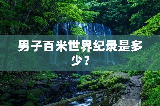 男子百米世界纪录是多少？