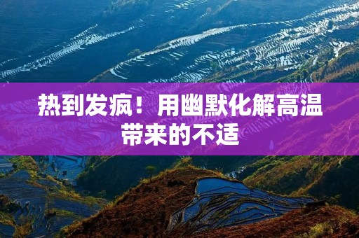 热到发疯!用幽默化解高温带来的不适