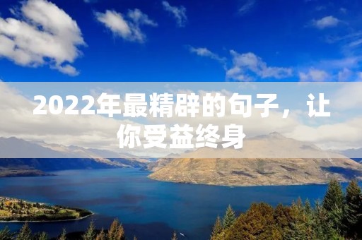 2022年最精辟的句子,让你受益终身 2022年最精辟的句子,让你受益终身