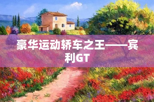 豪华运动轿车之王——宾利GT 豪华运动轿车之王——宾利GT