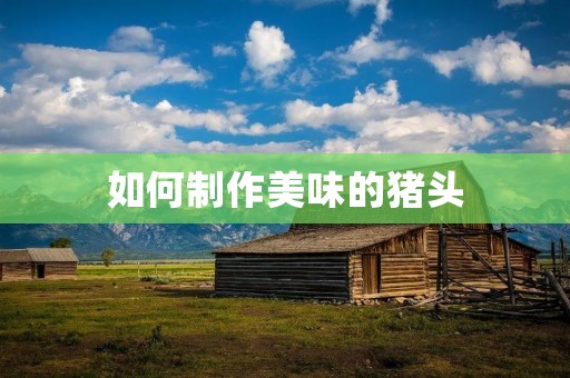 如何制作美味的猪头 如何制作美味的猪头