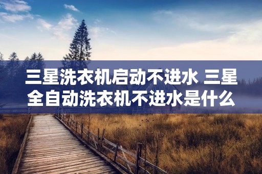 三星洗衣机启动不进水 三星全自动洗衣机不进水是什么原因?