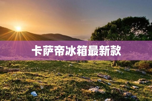 卡萨帝冰箱最新款：领略高端智能冰箱的完美融合