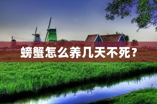 螃蟹怎么养几天不死？