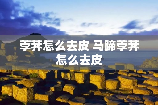 荸荠怎么去皮 马蹄荸荠怎么去皮 荸荠怎么去皮 马蹄荸荠怎么去皮