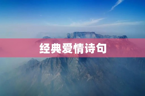经典爱情诗句:永恒的爱情 经典爱情诗句:永恒的爱情