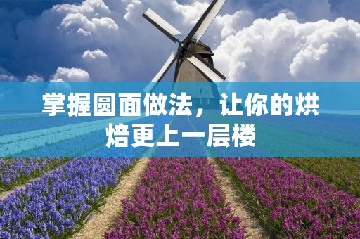 掌握圆面做法，让你的烘焙更上一层楼