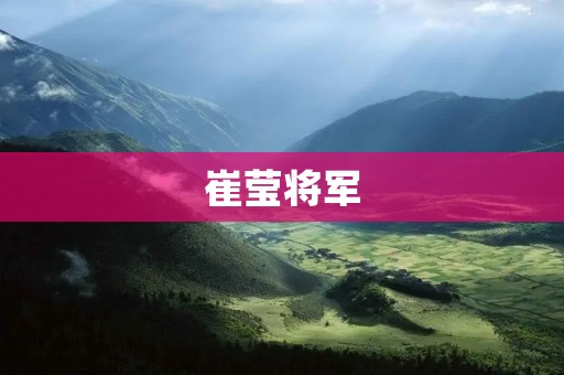 崔莹将军:一位忠诚的军事家和政治家 崔莹将军:一位忠诚的军事家和政治家