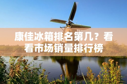 康佳冰箱排名第几？看看市场销量排行榜