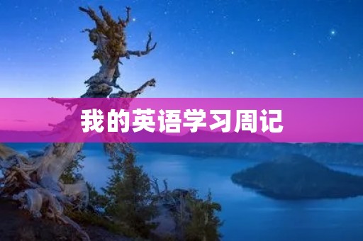 我的英语学习周记 我的英语学习周记