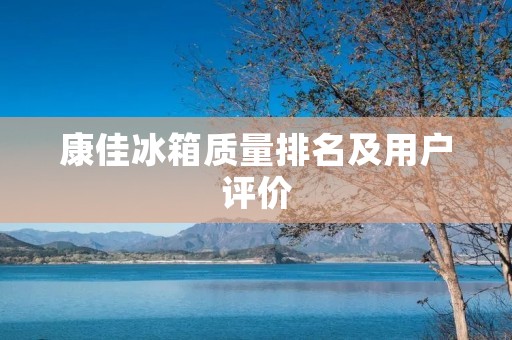 康佳冰箱质量排名及用户评价 康佳冰箱质量排名及用户评价
