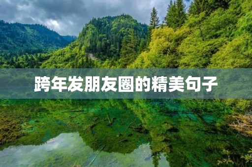 跨年发朋友圈的精美句子：让我们一起迎接新年的到来！