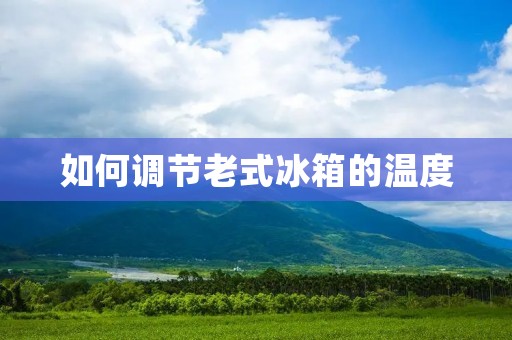 如何调节老式冰箱的温度
