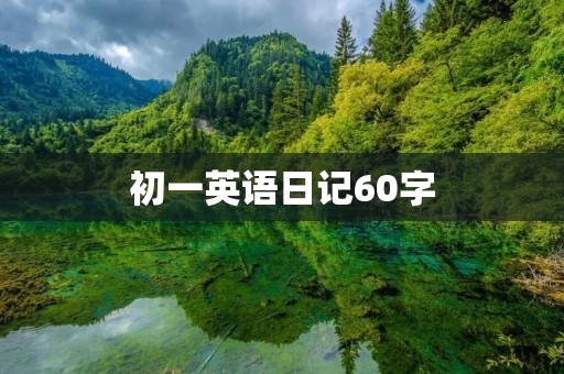 初一英语日记60字 初一英语日记60字