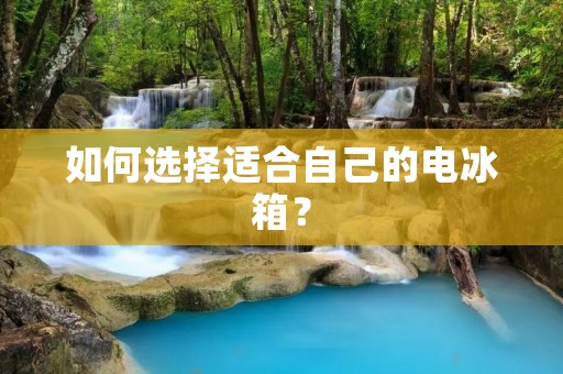 如何选择适合自己的电冰箱？