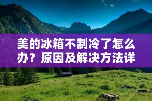 美的冰箱不制冷了怎么办？原因及解决方法详解