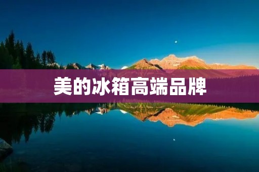 美的冰箱高端品牌：品质卓越，智能便捷