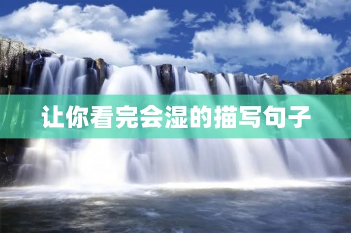 让你看完会湿的描写句子