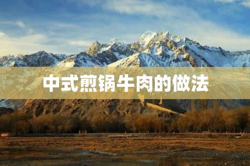 中式煎锅牛肉的做法