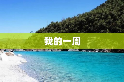 我的一周 我的一周