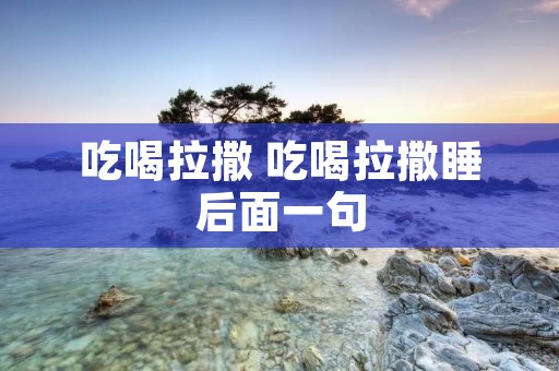 吃喝拉撒 吃喝拉撒睡后面一句