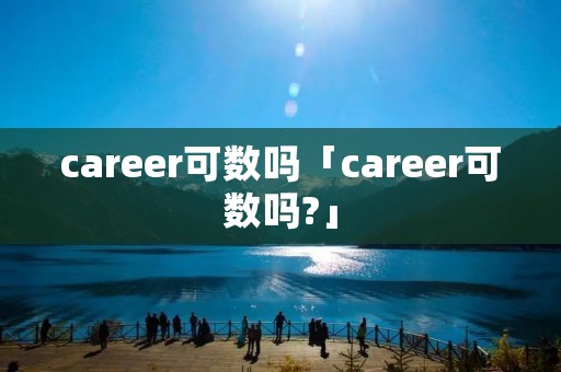 career可数吗「career可数吗?」